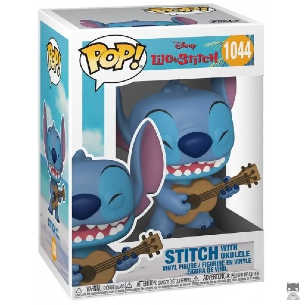 Figurine Funko POP Stitch avec Ukulele avec boîte