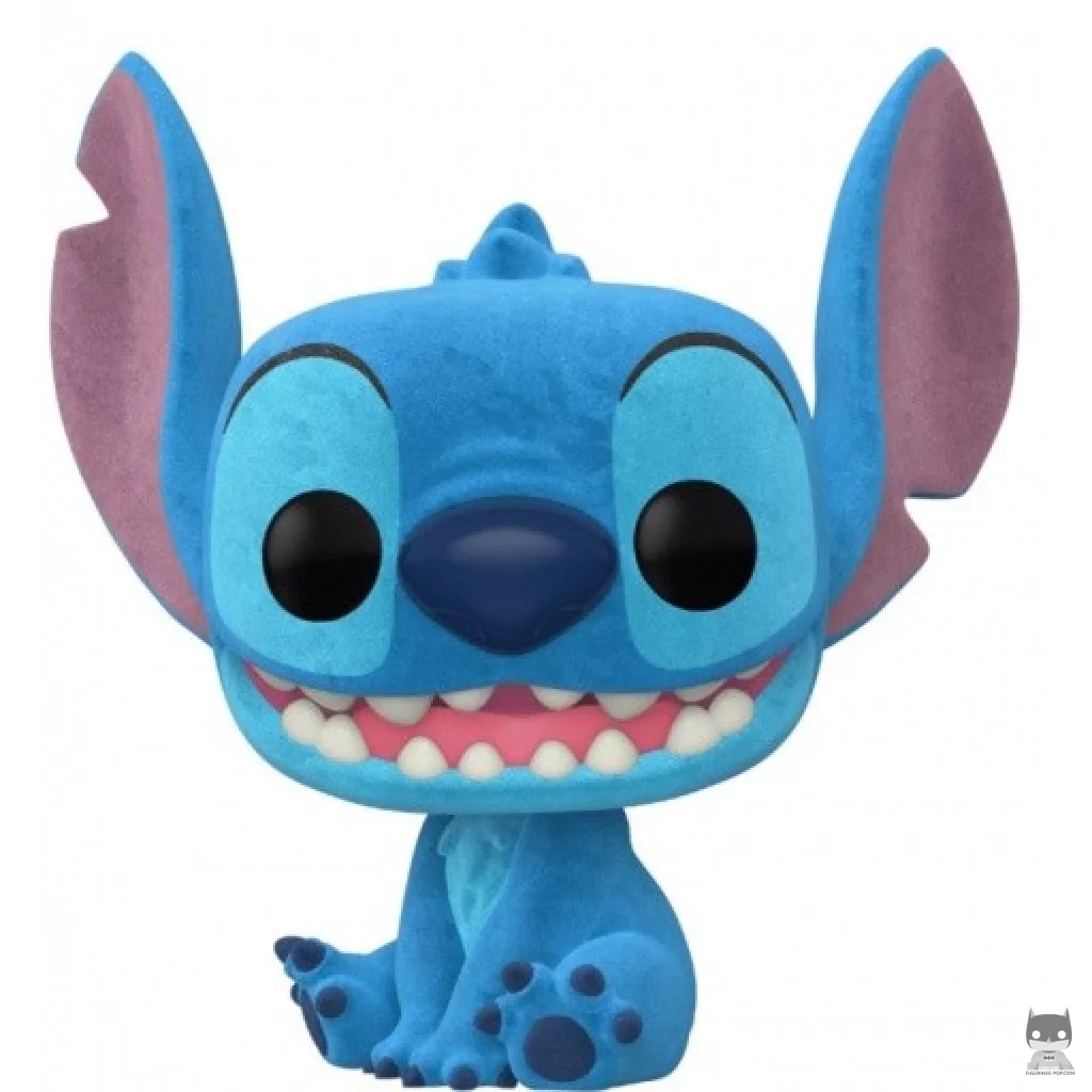 Figurine Funko POP Stitch souriant (Flocked) (Lilo et Stitch)