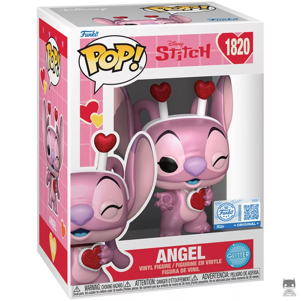Figurine Funko POP Angel (Saint-Valentin) (Glitter & Pearlescent) avec boîte