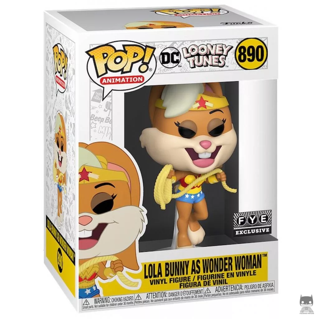 Figurine Funko POP Lola Bunny en Wonder Woman avec boîte