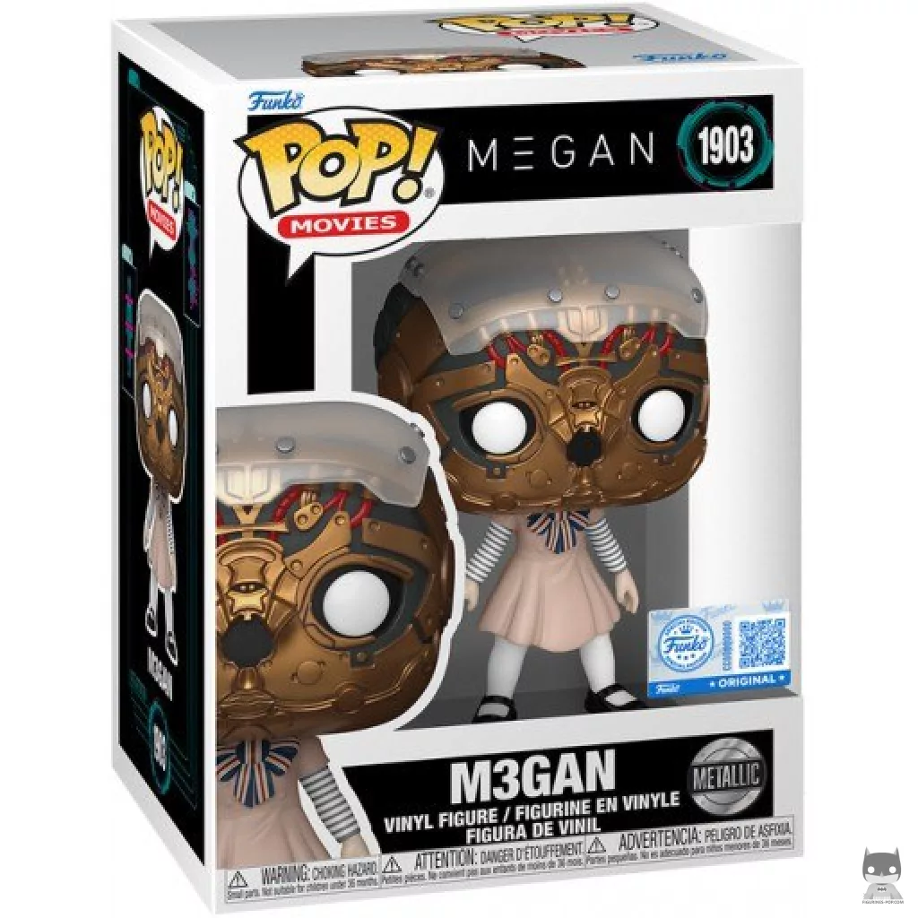 Figurine Funko POP M3Gan (Metallic) avec boîte