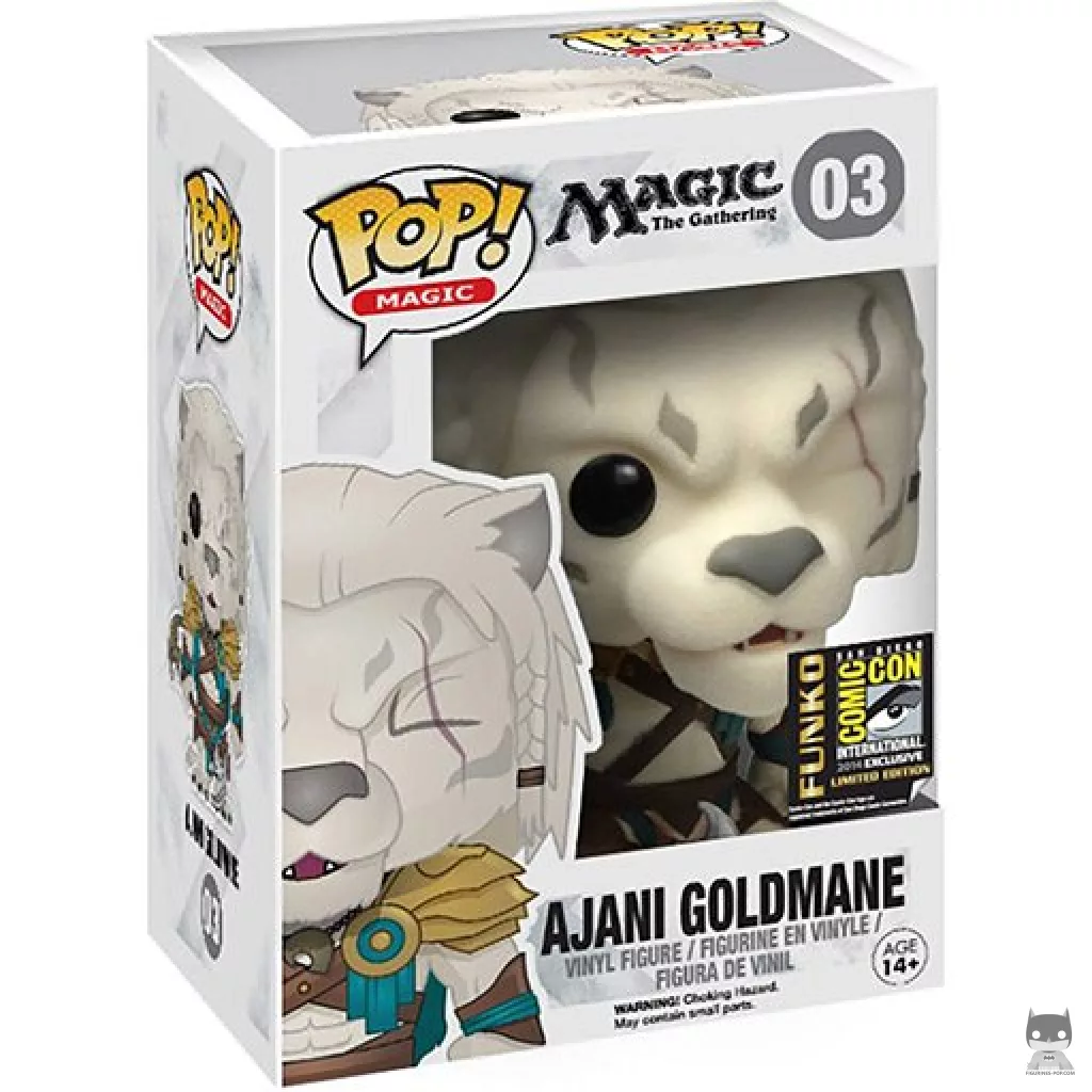 Figurine Funko POP Ajani Goldmane (Flocked) avec boîte