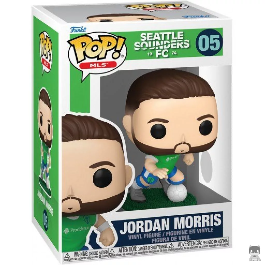 Figurine Funko POP Jordan Morris (Seattle Sounders FC) avec boîte