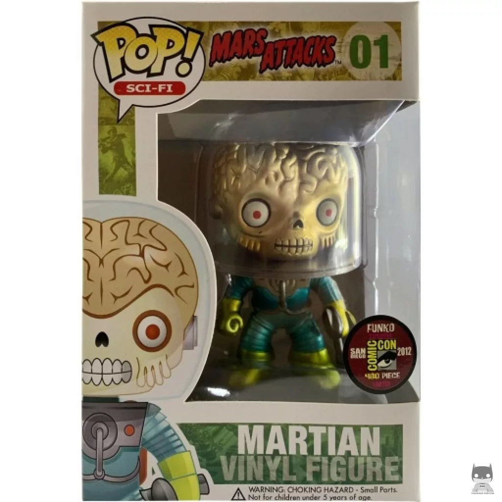 Figurine Funko POP Martien (Metallic) avec boîte