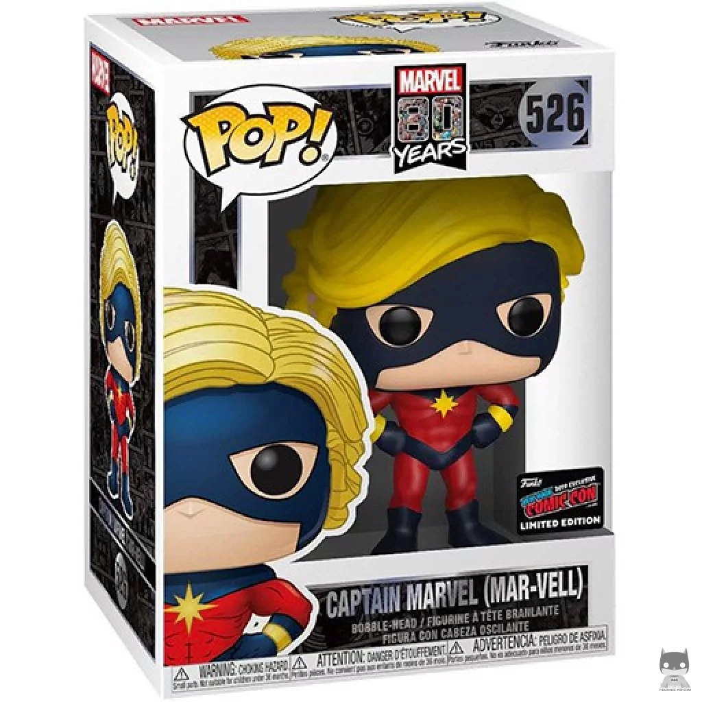 Figurine Funko POP Captain Marvel (Mar-Vell) avec boîte