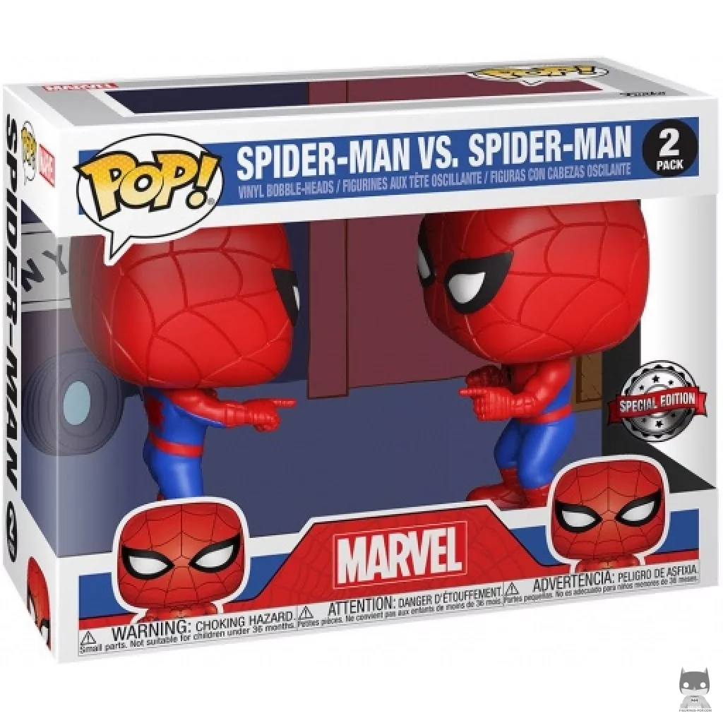 Figurine Funko POP Spider-Man vs. Spider-Man avec boîte