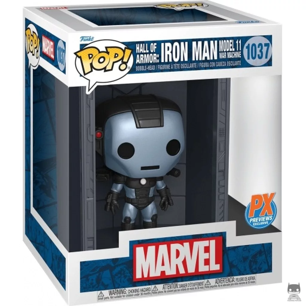 Figurine Funko POP Hall of Armor : Iron Man Model 11 Machine de Guerre (Metallic) avec boîte