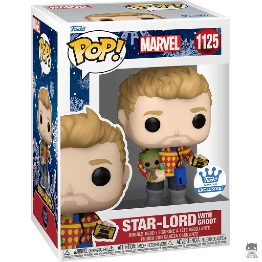 Figurine Funko POP Star-Lord avec Groot avec boîte
