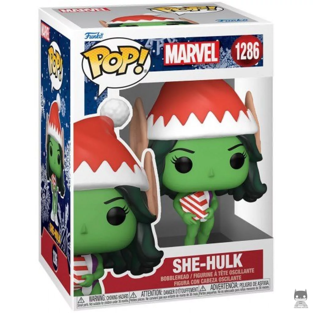 Figurine Funko POP She-Hulk (Noël) avec boîte
