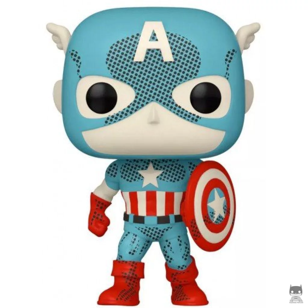 Figurine Funko POP Captain America (Retro Reimagined) (Marvel Comics)