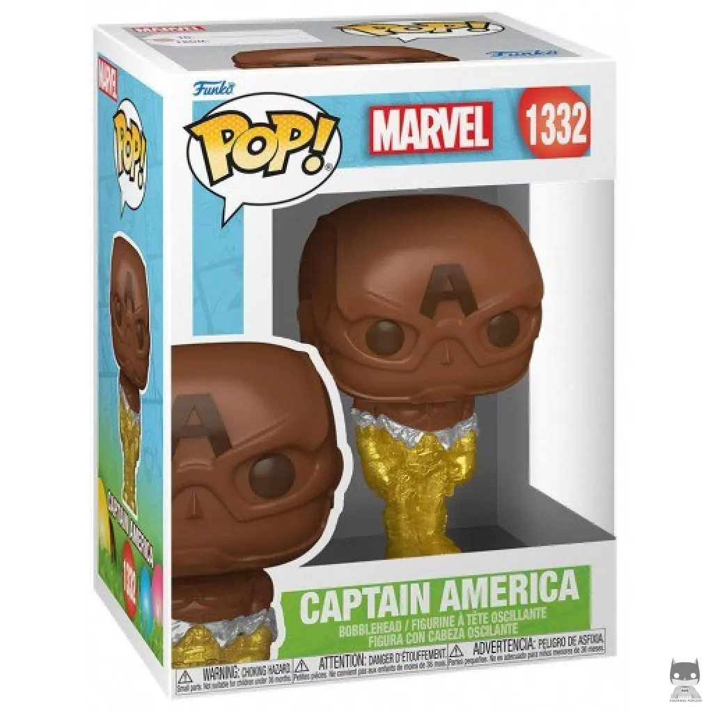 Figurine Funko POP Captain America (Chocolat) avec boîte