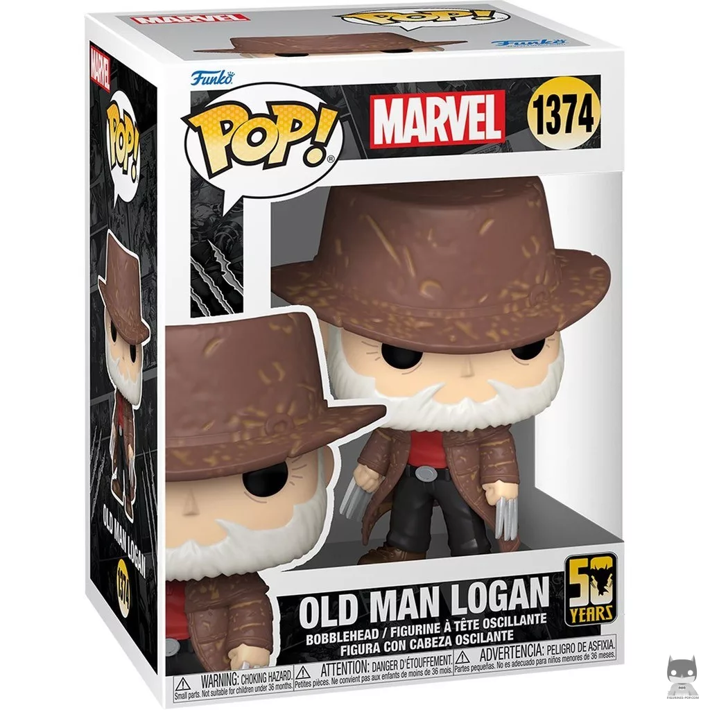 Figurine Funko POP Logan âgé avec boîte