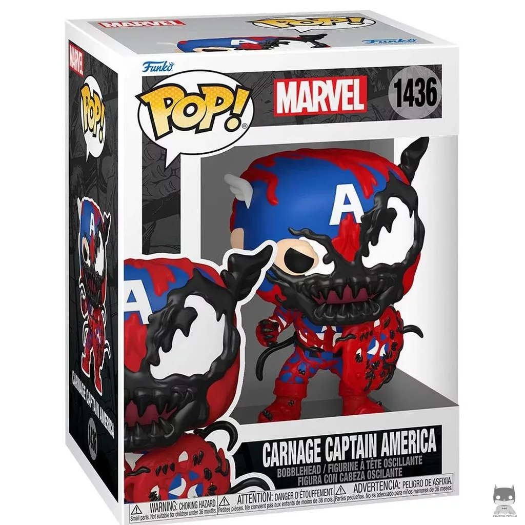 Figurine Funko POP Captain America (Carnage) avec boîte