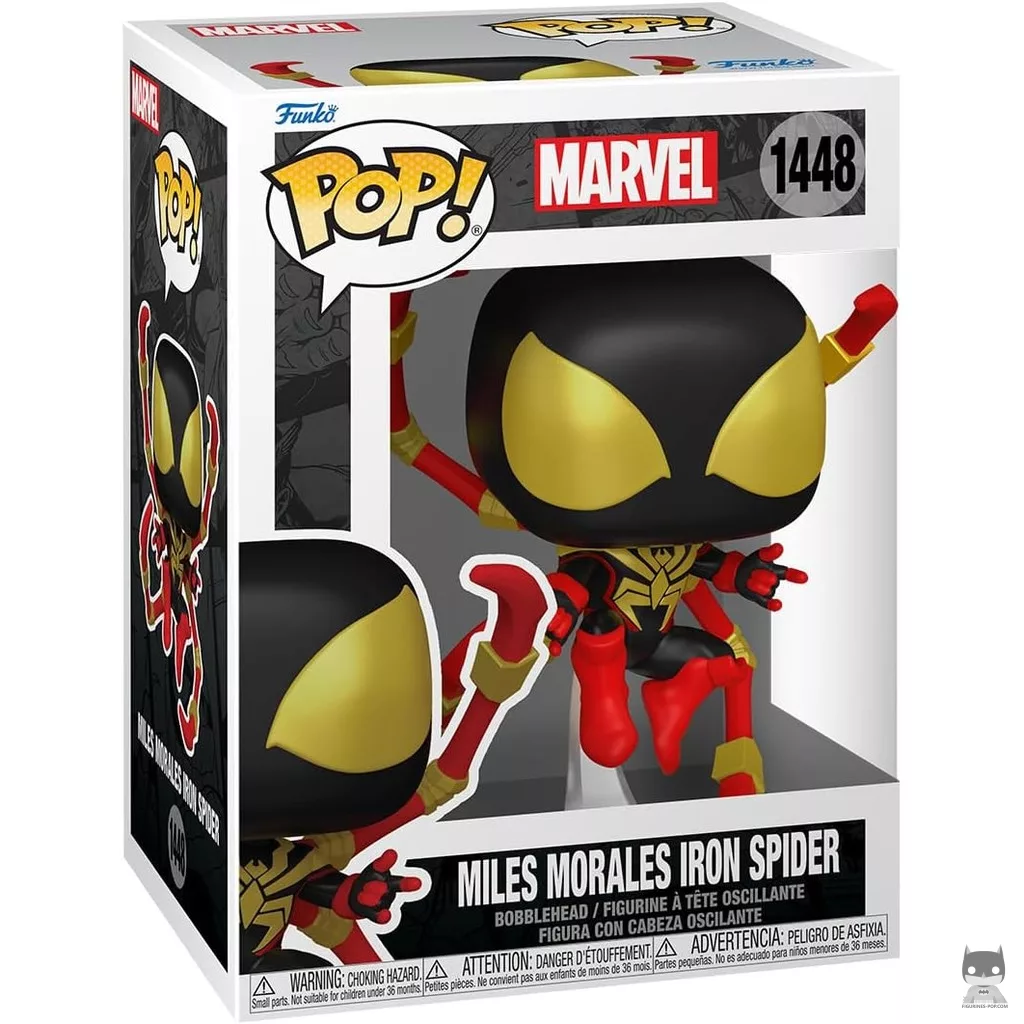 Figurine Funko POP Miles Morales Iron Spider avec boîte