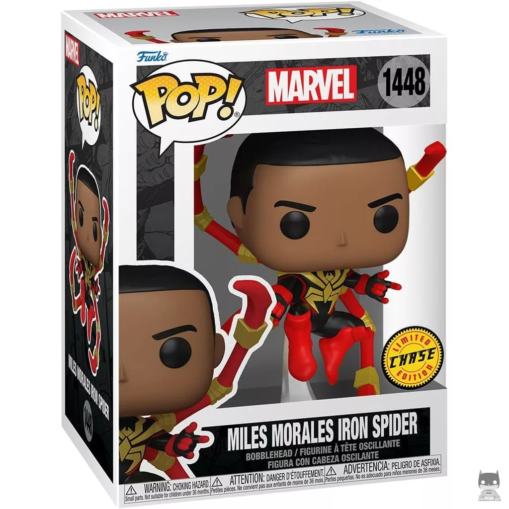 Figurine Funko POP Miles Morales Iron Spider (Chase) avec boîte