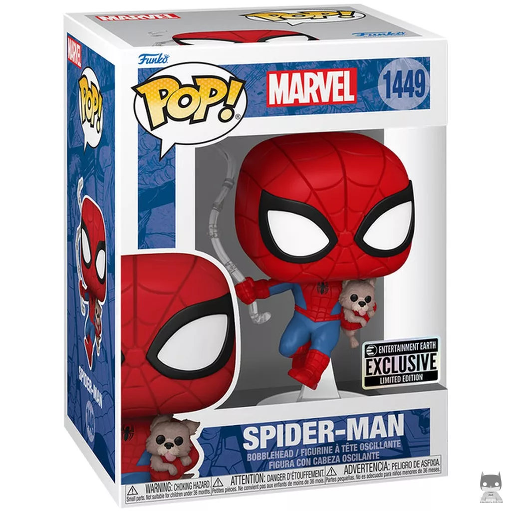 Figurine Funko POP Spider-Man avec Sandwich le chien avec boîte
