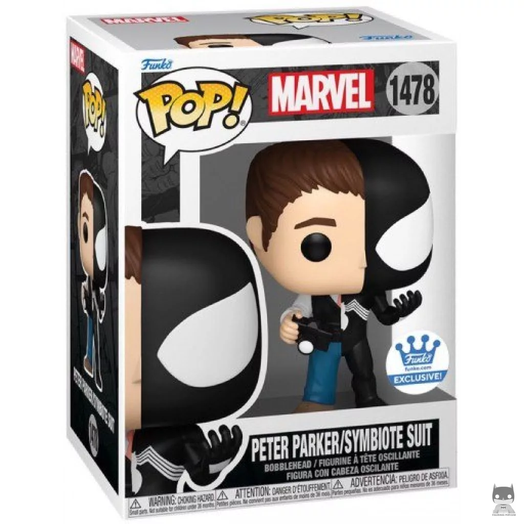 Figurine Funko POP Peter Parker / Costume Symbiote [Avec Chase] avec boîte