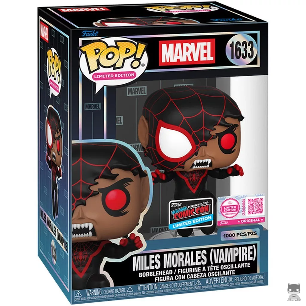 Figurine Funko POP Miles Morales (Vampire) avec boîte
