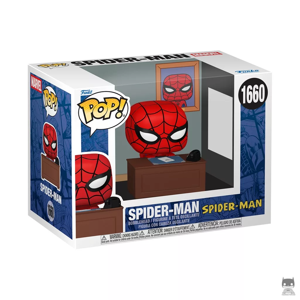 Figurine Funko POP Spider-Man (mème au bureau) avec boîte