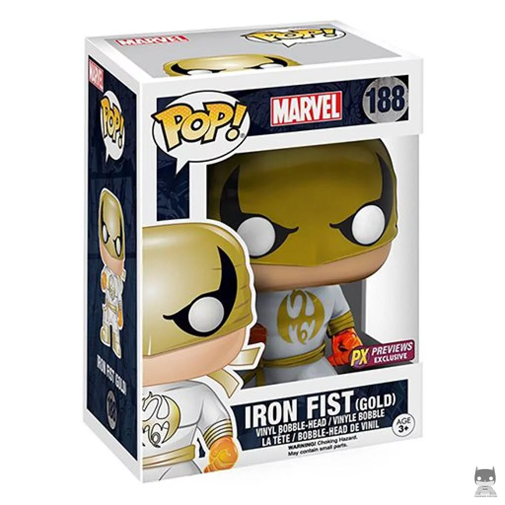 Figurine Funko POP Iron Fist (Or) avec boîte