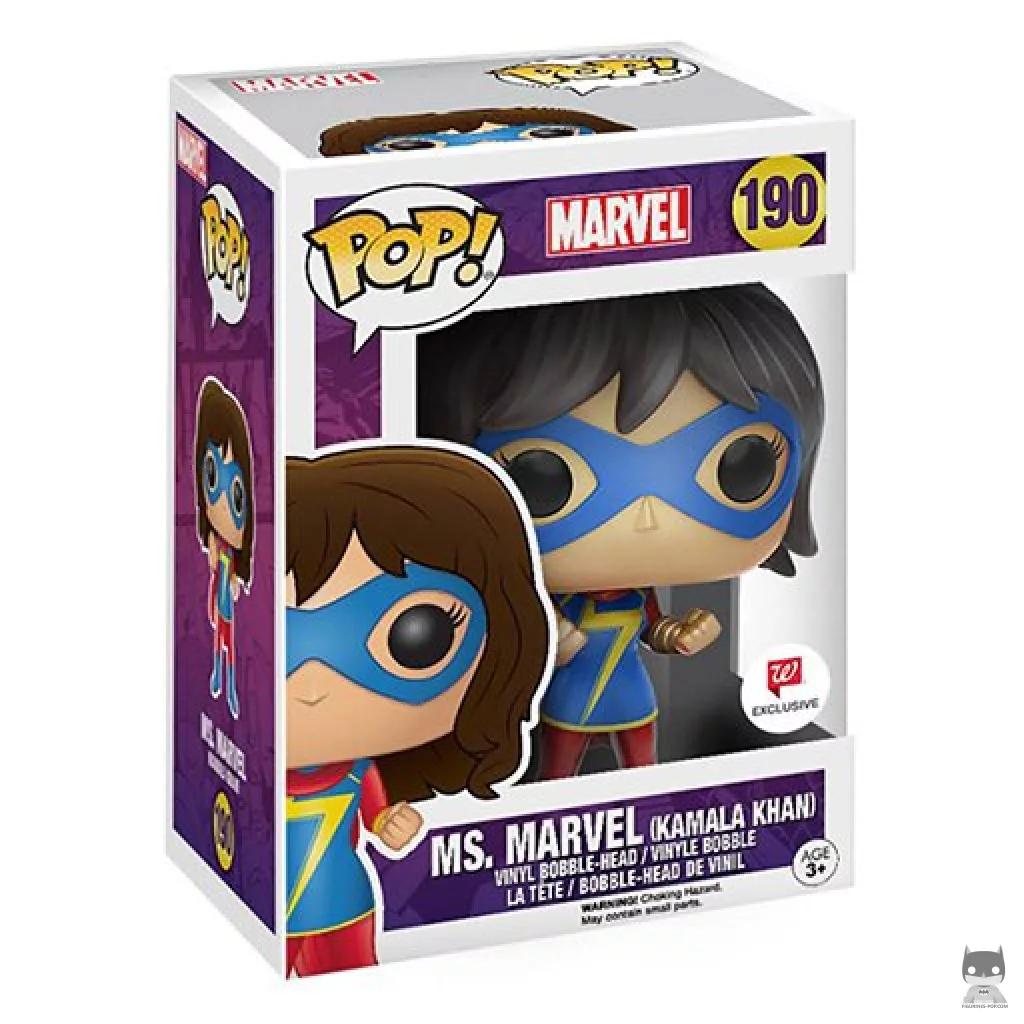 Figurine Funko POP Ms. Marvel (Kamala Khan) avec boîte