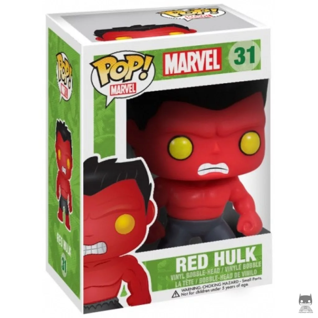 Figurine Funko POP Red Hulk avec boîte