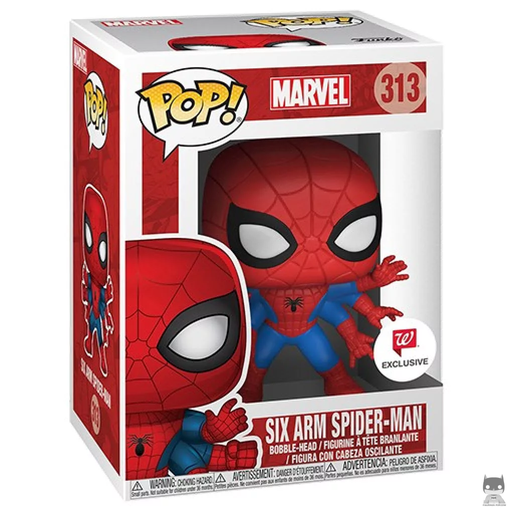 Figurine Funko POP Spider-Man six bras avec boîte