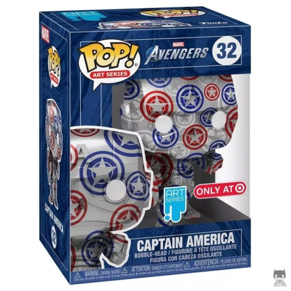 Figurine Funko POP Captain America avec boîte