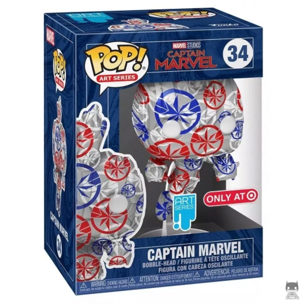 Figurine Funko POP Captain Marvel avec boîte