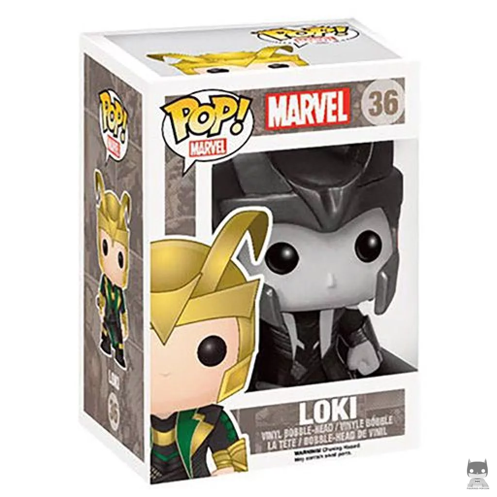 Figurine Funko POP Loki (Black & White) avec boîte