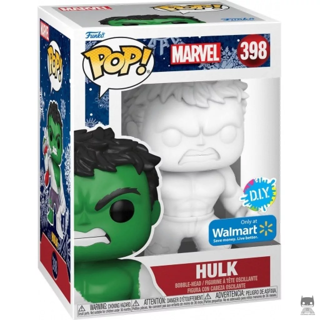 Figurine Funko POP Hulk (Noël) (D.I.Y) avec boîte