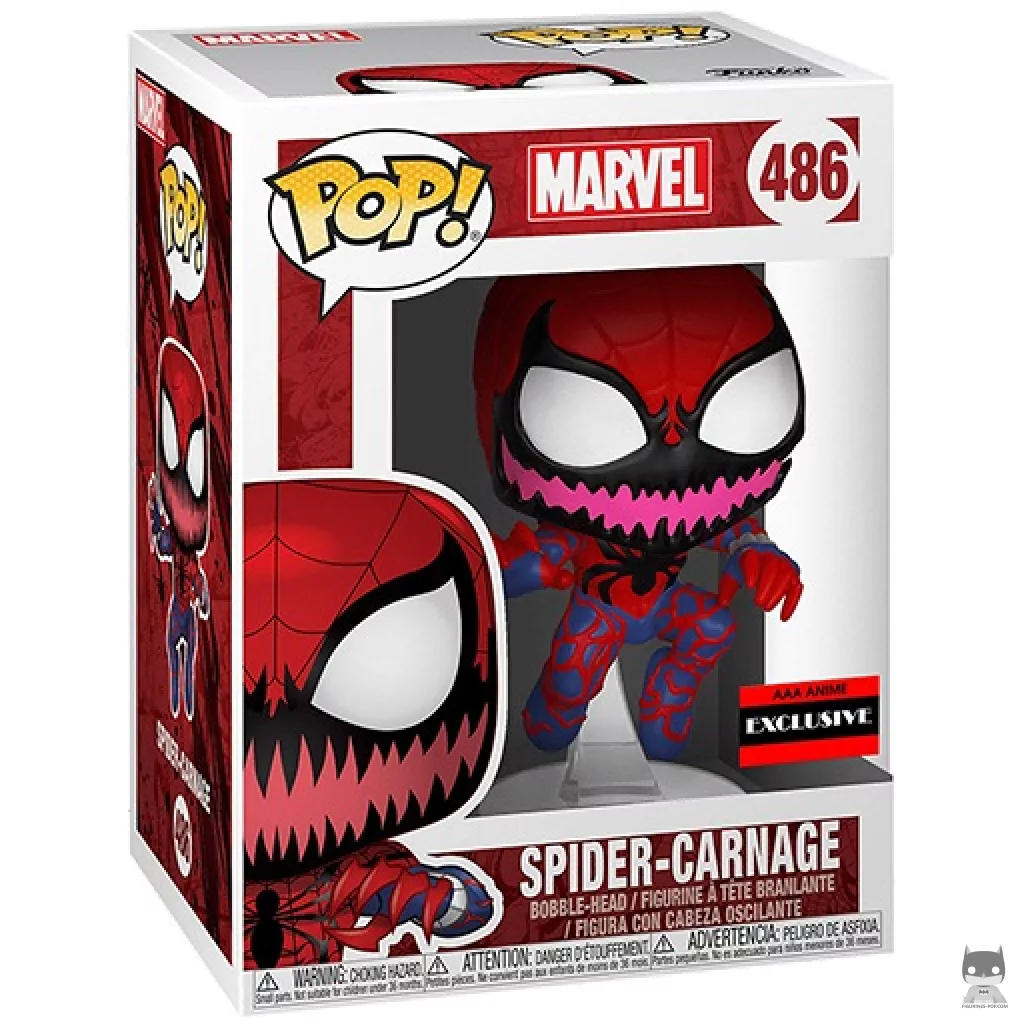 Figurine Funko POP Spider-Carnage avec boîte