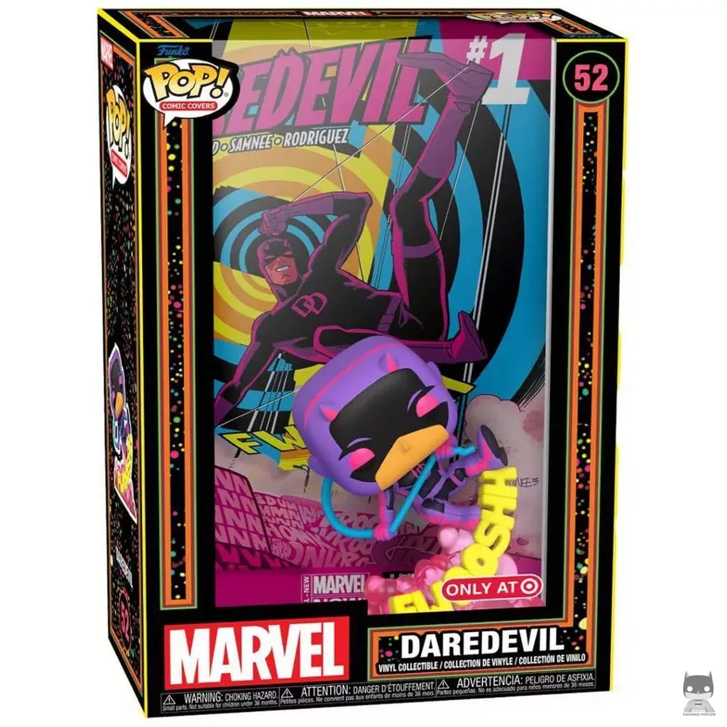 Figurine Funko POP Daredevil (Black Light) avec boîte