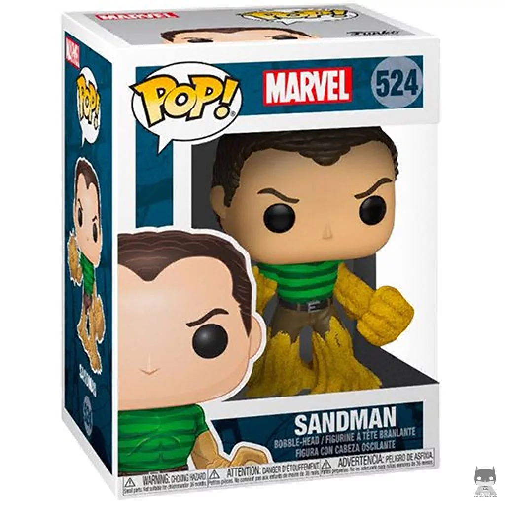 Figurine Funko POP L'Homme-Sable avec boîte