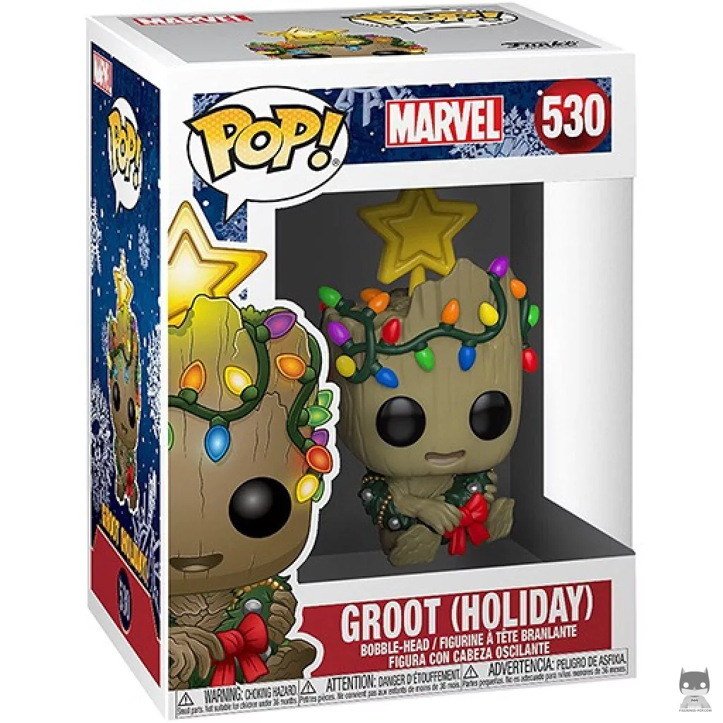 Figurine Funko POP Groot (Noël) avec boîte
