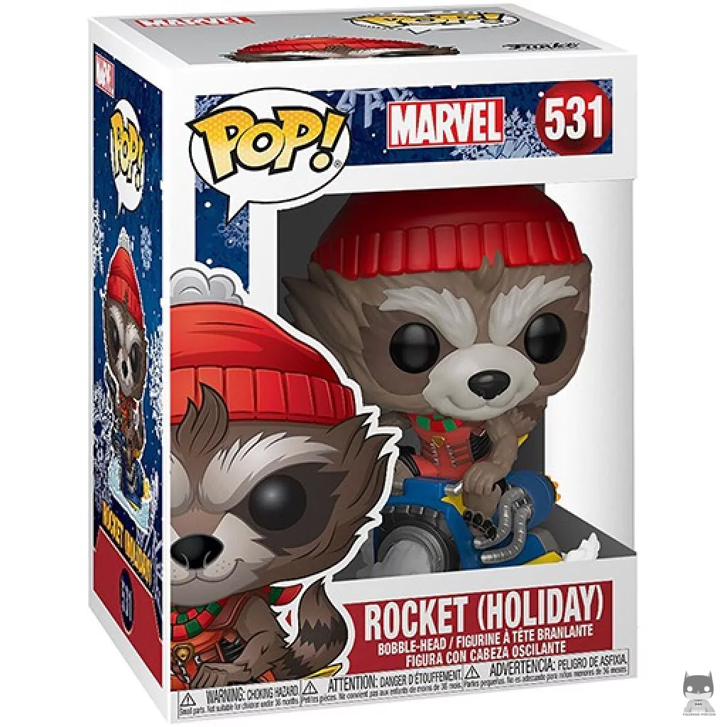 Figurine Funko POP Rocket (Noël) avec boîte