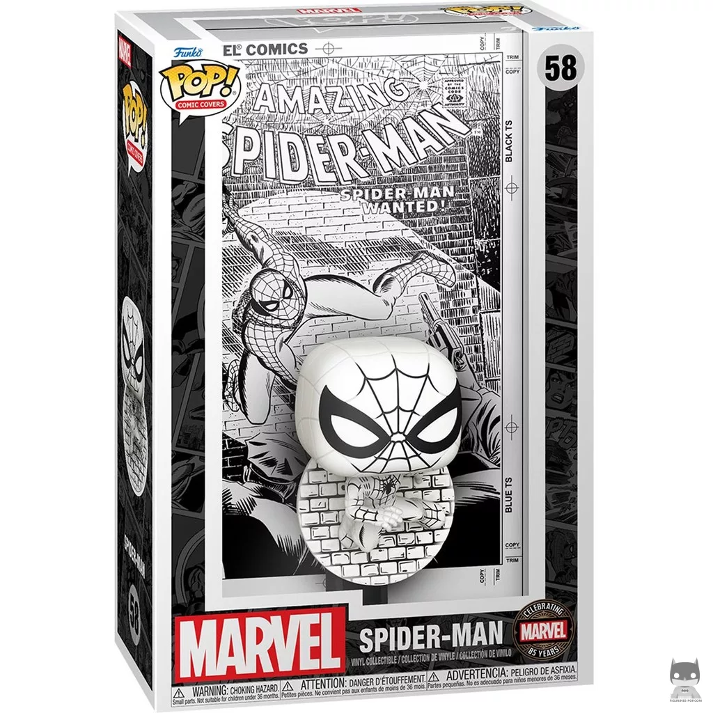 Figurine Funko POP Spider-Man (Noir et blanc) avec boîte