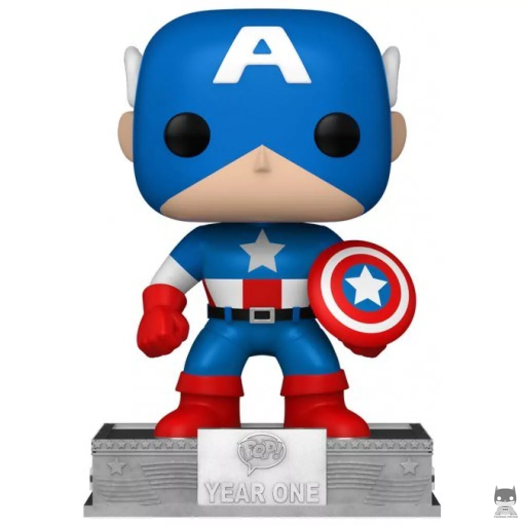 Figurine Funko POP Captain America (Célébration 25 Ans) (Marvel Comics)