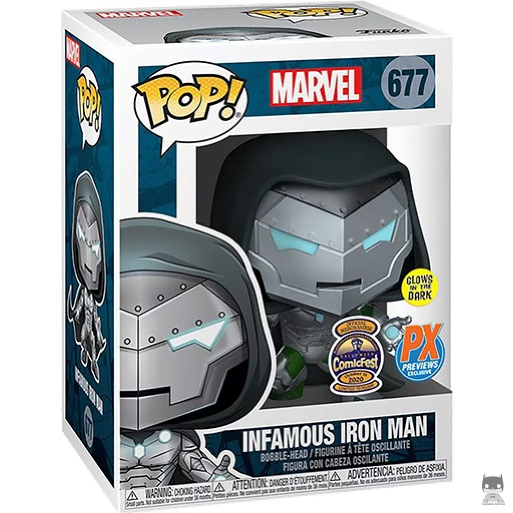 Figurine Funko POP Infamous Iron Man avec boîte
