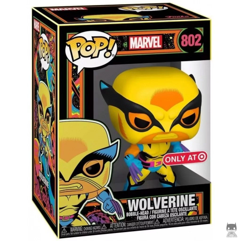 Figurine Funko POP Wolverine (Blacklight) avec boîte