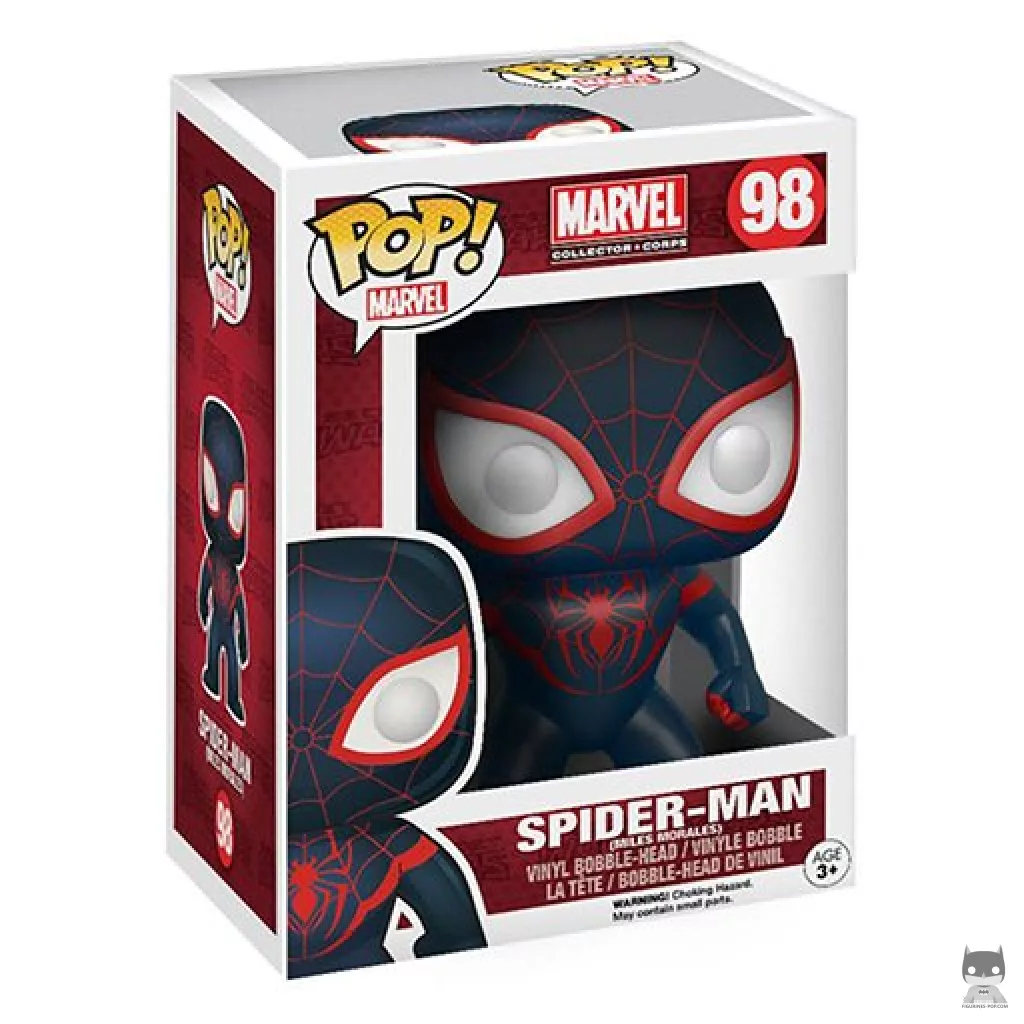 Figurine Funko POP Spider-Man (Miles Morales) avec boîte