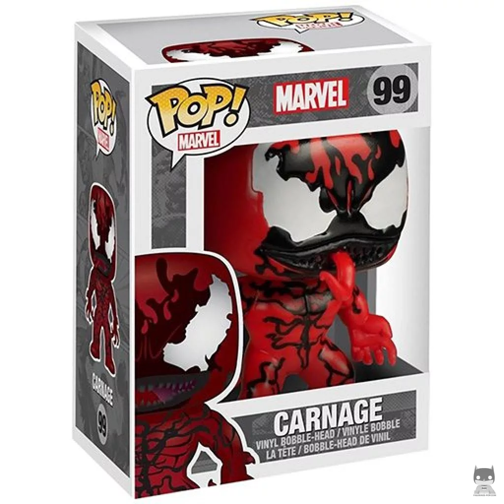 Figurine Funko POP Carnage avec boîte