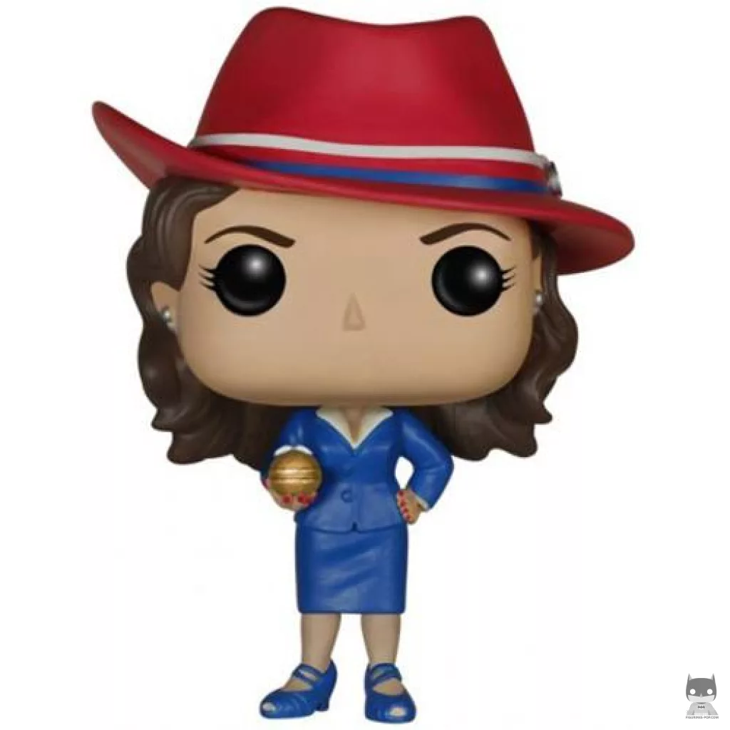 Figurine Funko POP Agent Peggy Carter (avec Orbe Doré) (Marvel : Les Agents du SHIELD)