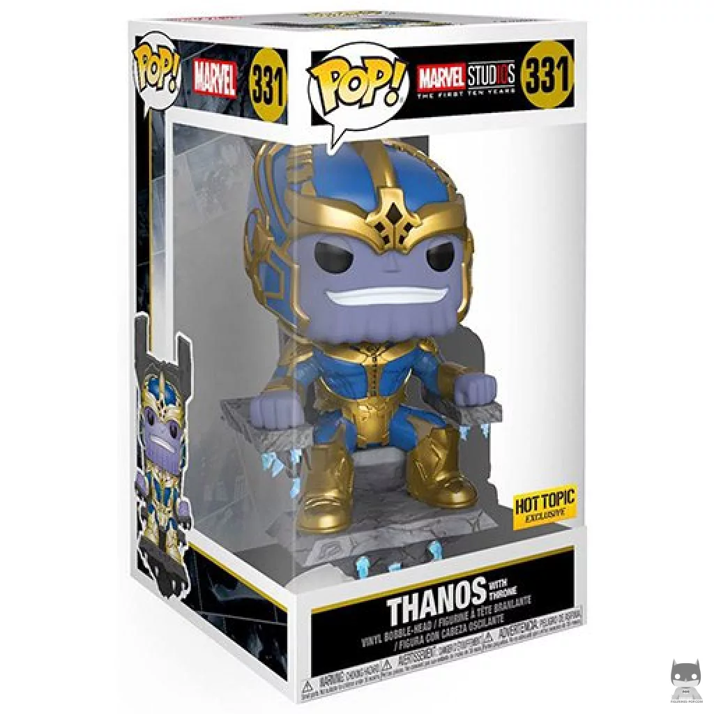 Figurine Funko POP Thanos sur trône avec boîte