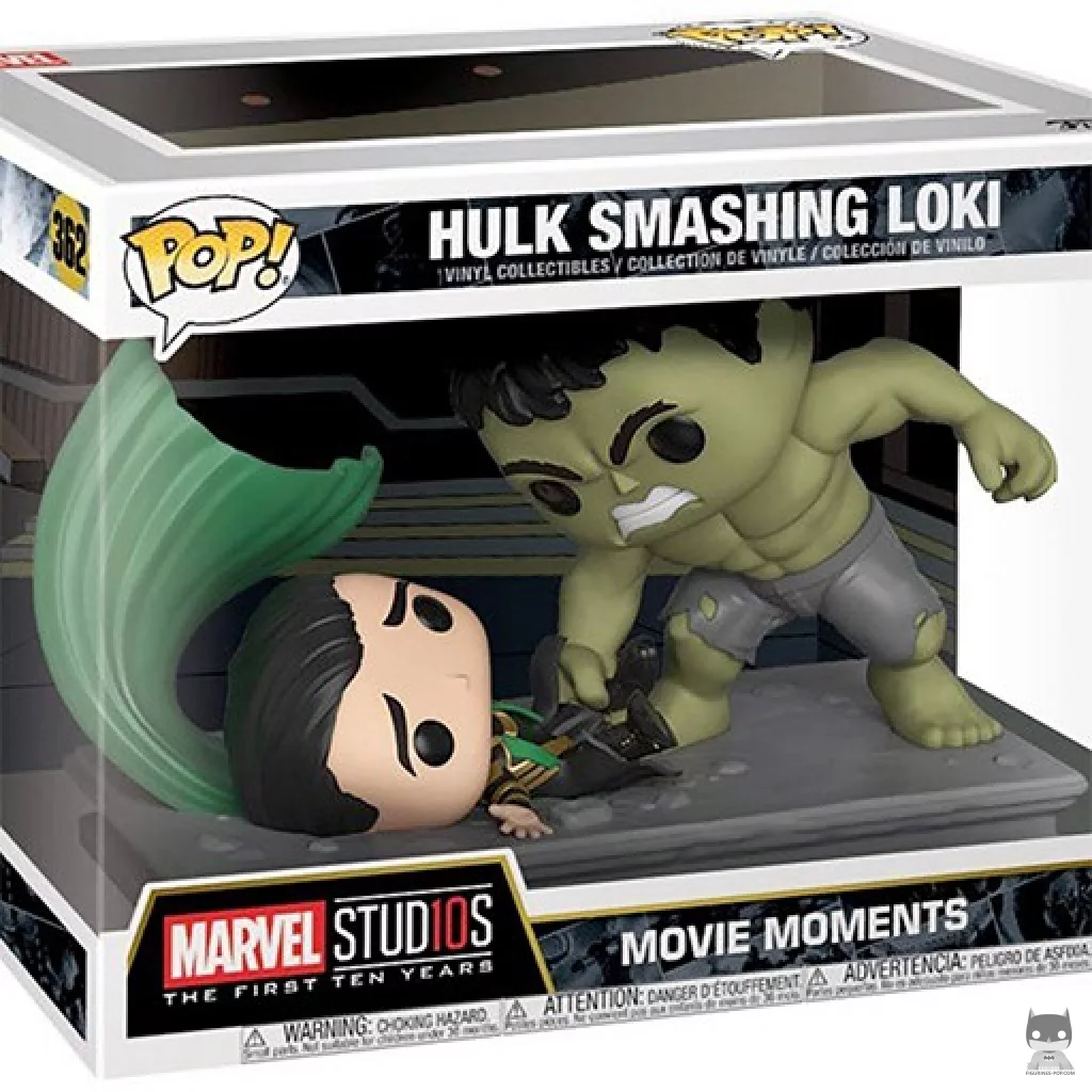 Figurine Funko POP Hulk smashing Loki avec boîte