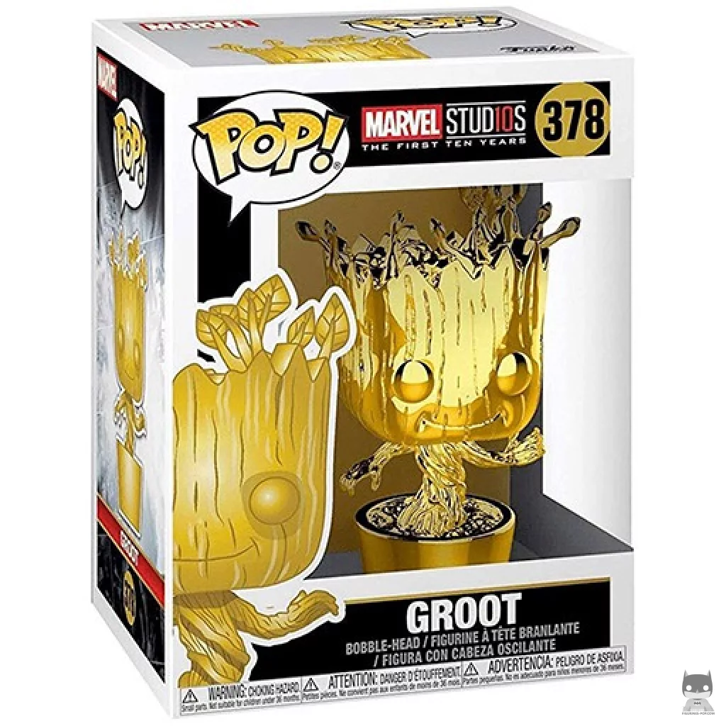 Figurine Funko POP Groot (Or) avec boîte