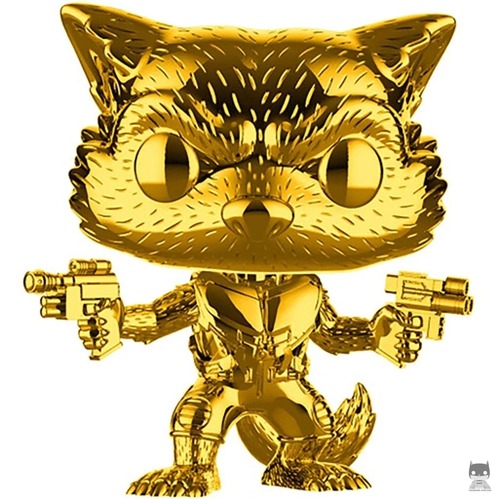 Figurine Funko POP Rocket Raccoon (Or) (Marvel Studios)