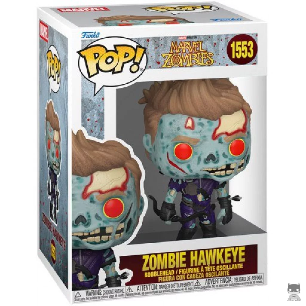 Figurine Funko POP Zombie Hawkeye avec boîte