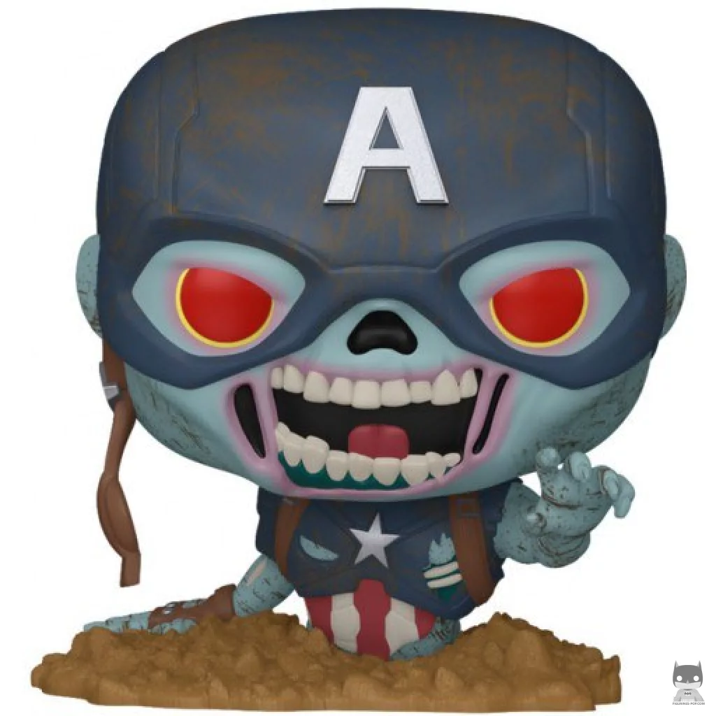 Figurine Funko POP Zombie Captain America (Marvel Zombies)