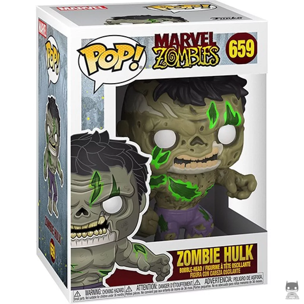 Figurine Funko POP Hulk Zombie avec boîte